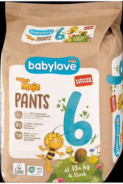 Babylove scutece chiloțel nr. 6 pentru copii, 16 bucăți