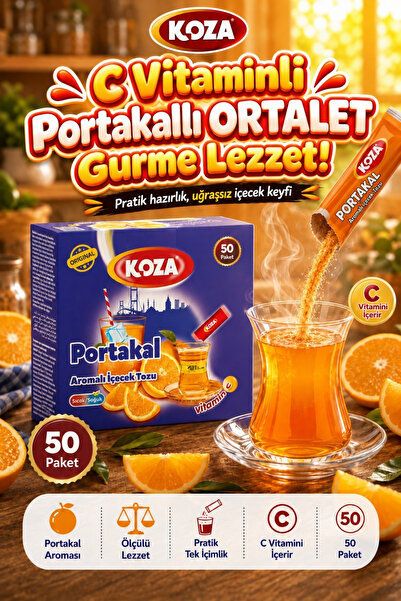 Koza Gurmelerin Seçimi C Vitaminli Portakallı Oralet Zengin Aromalı Tek İçiml...