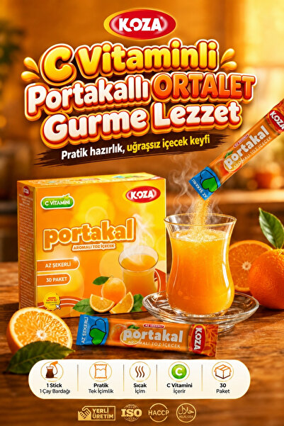 Koza Gurmelerin Seçimi Az Şekerli Portakallı Oralet C Vitaminli Zengin Aromal...