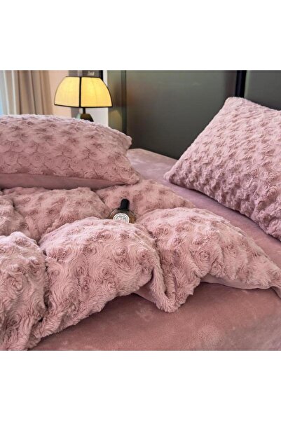 Casa New Concept Lenjerie de pat 4 piese Cocolino Trandafir