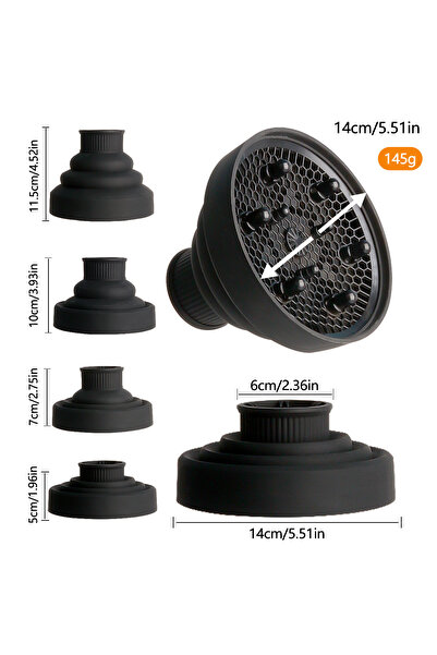 Choice black Silicone Salon Tool Black Pink Universal Hairdryer Diffuser Cove...
