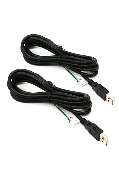 Choice قطعتان من كابل USB 2.0 Xh2.54 4 سنون إلى USB 2.0 للوحة ترميز بدون تأخي...