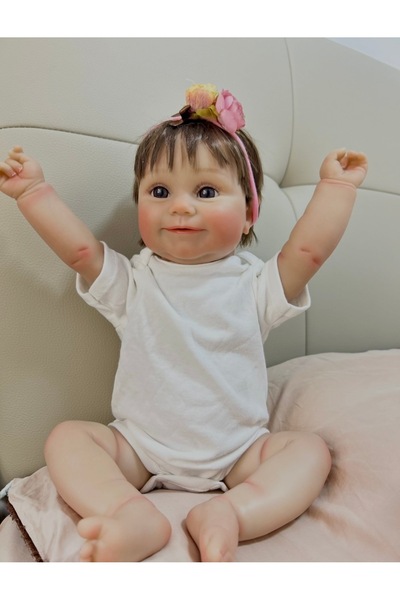 Genel Markalar Gerçekçi Silikon Oyuncak Bebek Maddie 50 cm