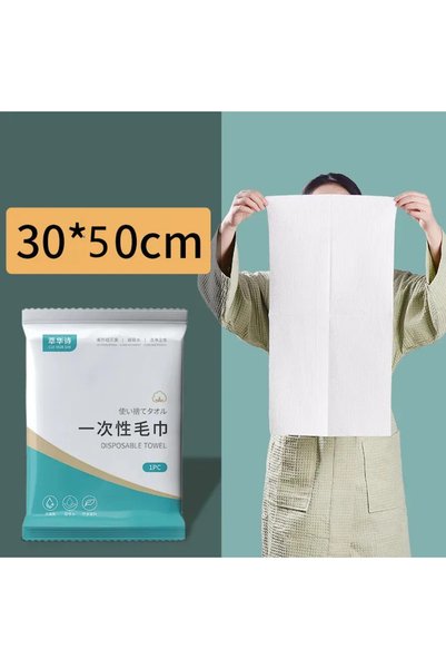 Choice 5 قطع 30x50 سم منشفة حمام يمكن التخلص منها منشفة مضغوطة سميكة منشفة سف...