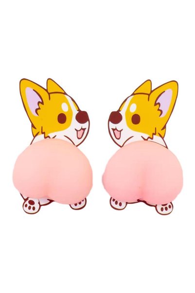 Choice5 A 10PCS 3D Cute Butt Car Sticker Stress Relief Toys Cartoon Anti-coll...