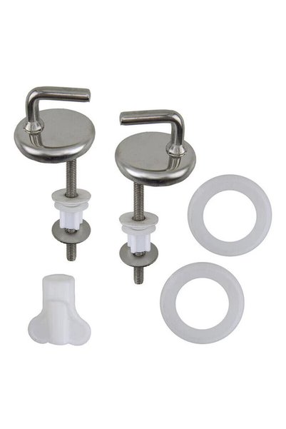 Choice 2Pcs Toilet For Seat Hinge No Noise Stainless Steel With Mounting Acce...