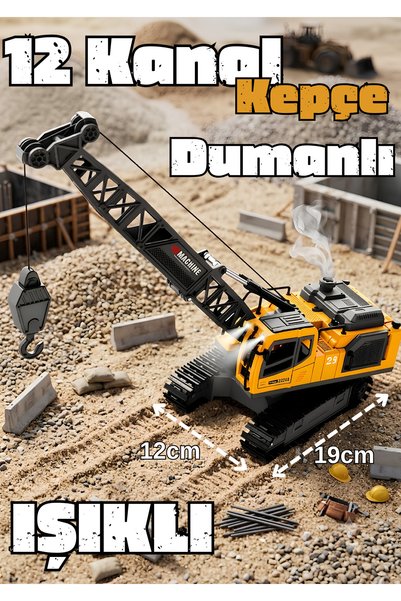 Boratila Toys 2.4Ghz 12 Kanal Işıklı Müzikli Demo Modlu Buharlı Uzaktan Kuman...