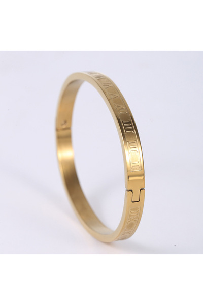 Choice gold color New Luxury Titanium Steel Bracelet Men 3 Colors Roman Alpha...