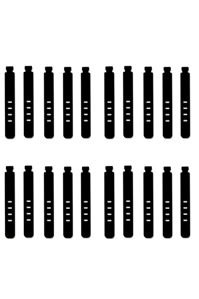 Choice Black-20PCS 20/12/4PCS Cable Ties Cord Organizer Management Silicone W...
