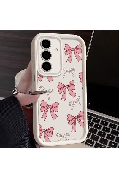 Choice Galaxy S20 FE A847 Beige White Bow Tie Silicone Case For Samsung Galax...