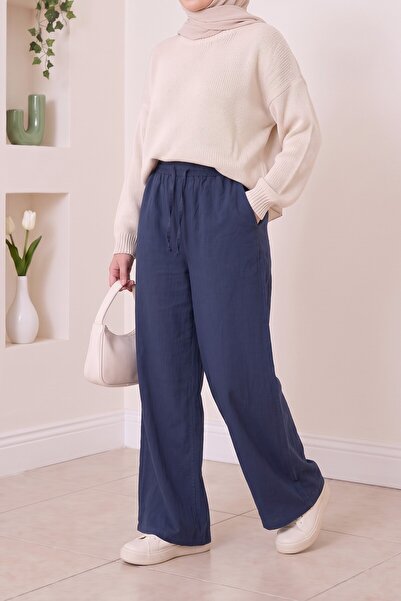 lavrisa Tensel Trousers with Elastic Waist