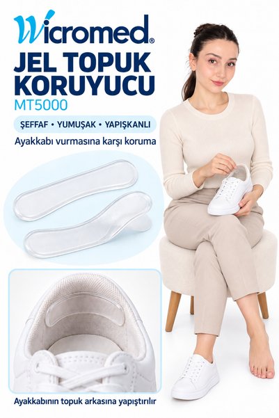 wicromed Silikon Jel Topuk Vuruğu Koruyucu