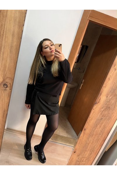 Mimasse Kadın Loafer Yüksek Taban Tokalı Günlük Ayakkabı Ped Tabanlı