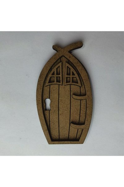 Stencil tasarım C134 Retro Kapı Lazer Kesim, Ham Ahşap, Dekoratif Boyanabilir...
