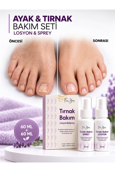 For You Gold Ayak Bakım Set - Losyon + Sprey 2'li Set - Koku ve Günlük Bakım ...