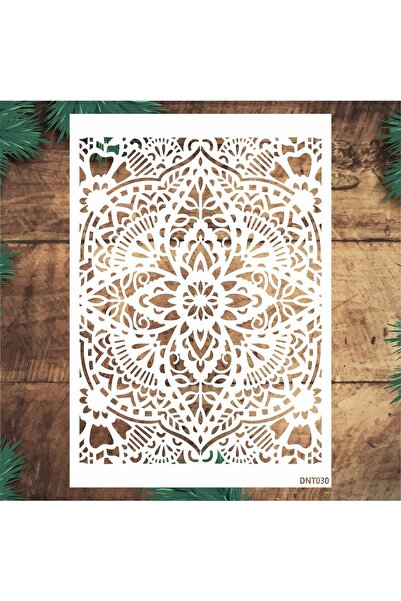 Stencil tasarım Stencil Tasarım Dnt030 Dantel- Dekoratif Duvar, Eşya, Fayans,...