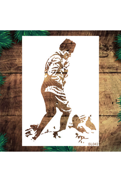 Stencil tasarım Stencil Tasarım SL042 Atatürk Kocatepe De - Dekoratif Duvar V...