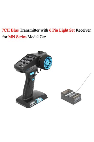 Choice Blue TX with RX NEEBRC 7CH 2.4Ghz Radio System Transmitter with 6 Pin ...