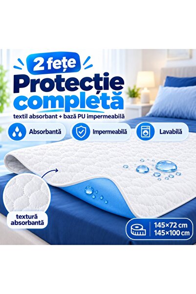 Tesa Aleza - Protectie saltea impermeabila cu doua fete 145 x 72 cm
