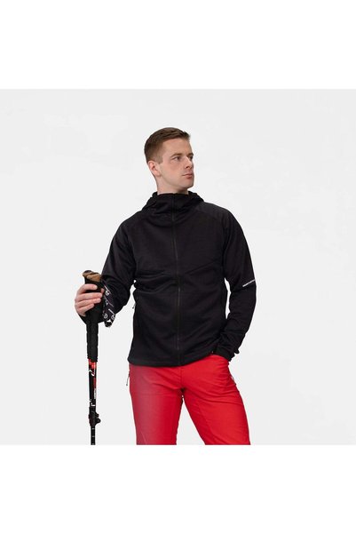NORTHFINDER DAMMASTOCK – bluză fleece de drumeție pentru bărbați, Negru