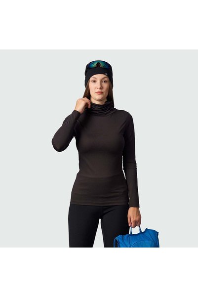 NORTHFINDER Tricou cu uscare rapidă de schi de tură pentru femei KRALOVA2, Negru
