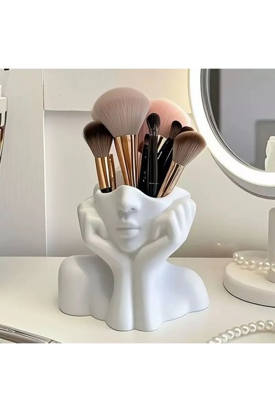 Choice Makeup brush holder 1Pc Creative Facial Design Makeup Brush Storage Bi...
