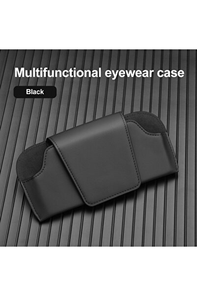 Choice1 black Magnetic Car Sunglasses Holder Case Universal Auto Sun Visor Gl...