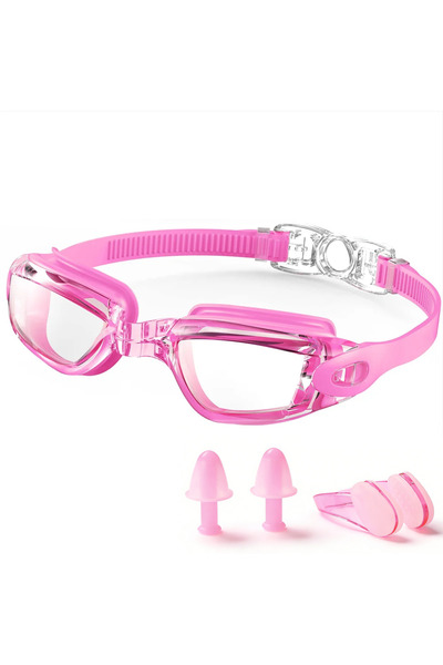 Choice7 Pink Swimming Goggles Professional Waterproof Swim Eyewear Glasses An...