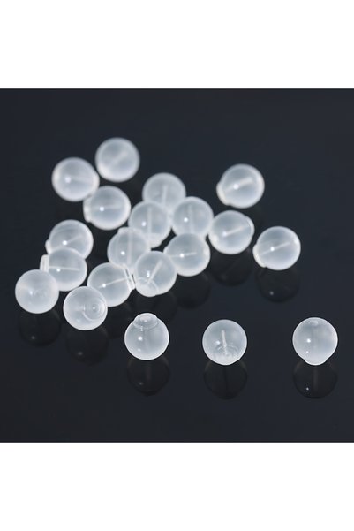 Choice 20pcs 20pcs Soft Silicone Earring Backs Anti-Slip Leak-Proof Clear Bal...