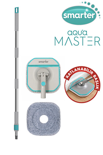 SMARTER Aqua Master Sap, Plate Ve Mop Temiz & Kirli Suyu Ayırma Özelliği Otomatik Temizlik Seti Mop