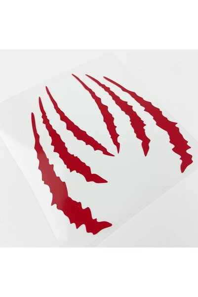 Choice16 12x13CM(S)for helmet LK-CTZ008ZH-Red-G 1Pair Monster Claw Scratch Mo...