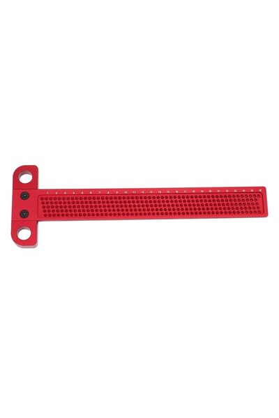 Choice 1PCs T260 Woodworking Scribe 60-400mm T-type Ruler Hole Scribing Ruler...