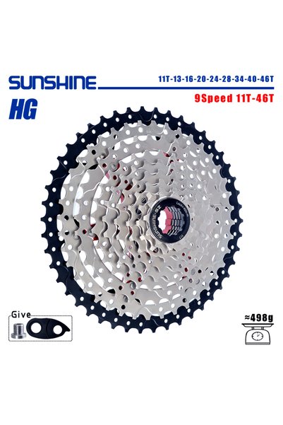 Choice كاسيت دراجة SUNSHINE 9 سرعات 11T-46T 8/9/10/11/12 سرعة ضرس دراجة جبلية...