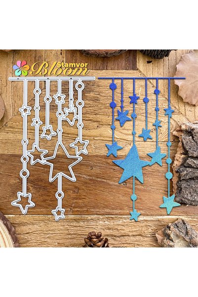 Choice Original Lovely Stars Border Metal Cutting Dies Scrapbooking Decorativ...
