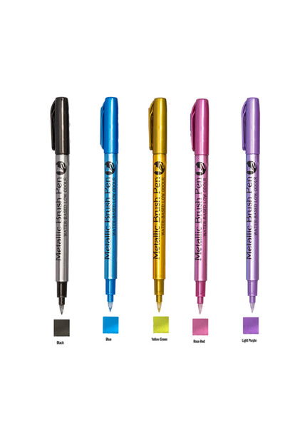 Choice 5 PC A Metallic Markers Pens Color Silver Gold Paint Pens for Black Pa...