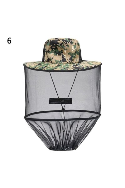 Choice 6 Mosquito Hat With Hidden Net Mesh Repellent Insect Bee Protection Me...