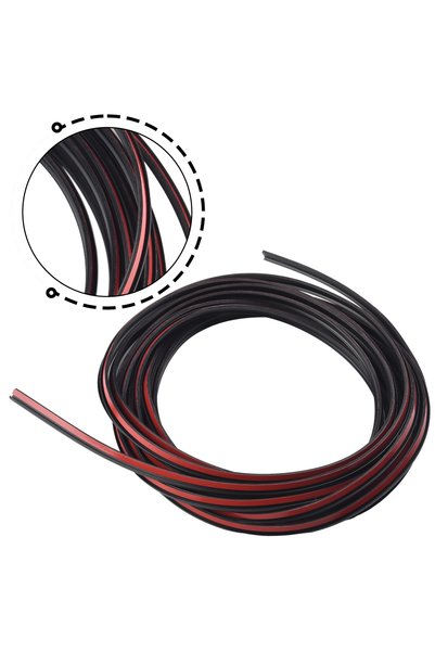 Choice Car Rubber Sealing Strip 5M T-Type Rubber Sealing Strip Black For Auto...
