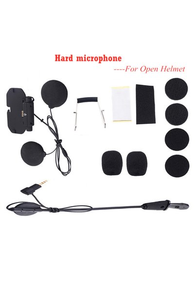 Choice1 For Open Helmet Vimoto V8 Helmets Bluetooth Headset Base Soft/Hard Mi...