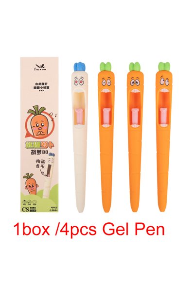 choice2 black 4 pcs Mixed Color 1-4 pcs Amusing Stationery Kawaii Gel Pen Sch...