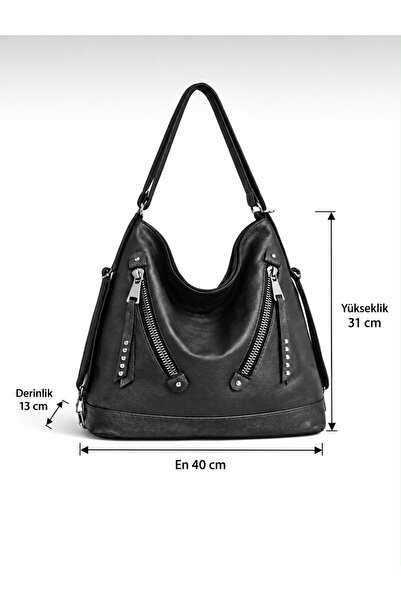 PaminBags Aksesuar Yumuşak Kumaş Sırt Kullanımlı Salaş 2 Çanta PMN0025