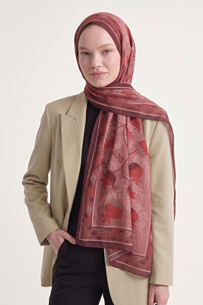 Levidor Pomegranate Patterned Royal Shawl Pink
