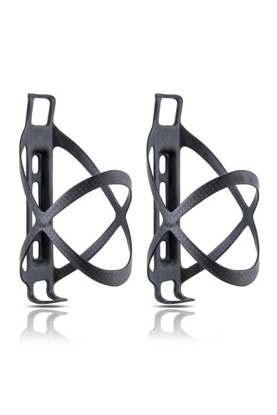 Choice1 Black Matte 2Piece HUALONG Full Carbon Fiber Bicycle Bike Water Bottl...