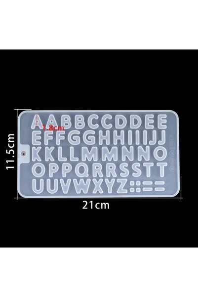 Choice4 Clear Letter Letter Mold Alphabet Number Epoxy Resin Mold Crystal Pen...