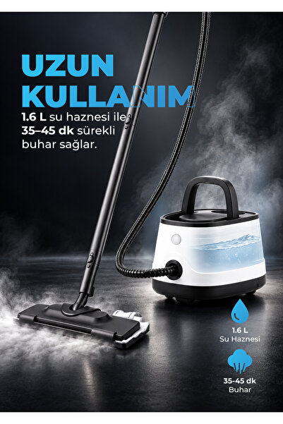 PiranTech CB-101A Çok Fonksiyonlu Buharlı Temizlik Makinası - Buharlı Temizleyici