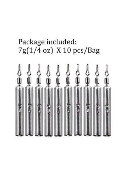 Choice 10pcs 7g sinkers 10pcs Fishing Sinker 3.5g 5g 7g 10g 14g 20g Drop Shot...