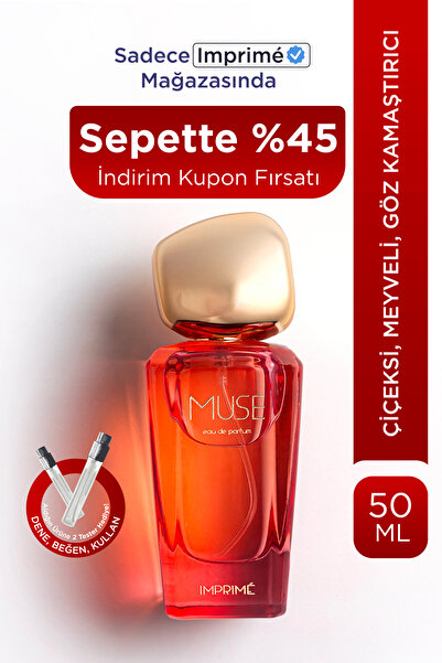 Imprime Muse Edp Kadın Parfüm 50ml | Çiçeksi, Meyveli | Frenk Üzümü, Lavanta,...