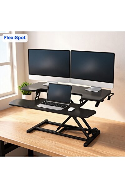 Mahmayi Flexispot Modern 35 Inch Height Adjustable Sit to Stand-up Desk with ...