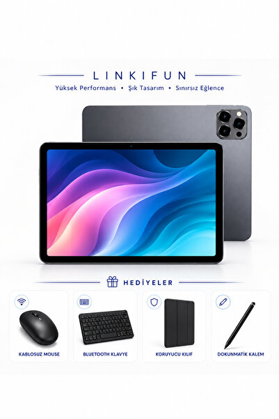 linkifun Funpad Pro Max 10.1 inc 4 GB Ram 32gb Hafıza Bluetooh Klavye Mouse S...