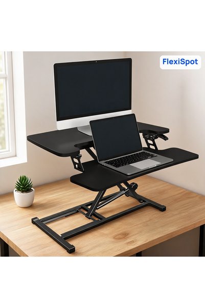 Mahmayi Flexispot Modern 28 Inch Height Adjustable Sit to Stand-up Desk with ...