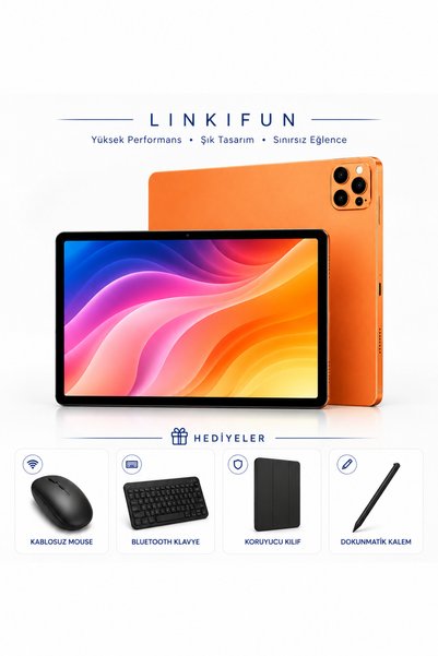 linkifun Funpad Pro Max 10.1 inc 4 GB Ram 32gb Hafıza Bluetooh Klavye Mouse S...